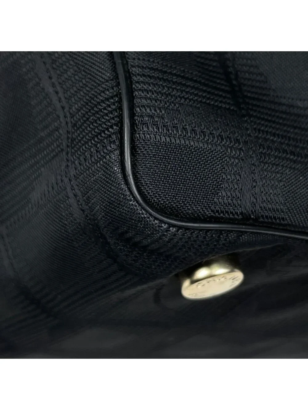 Chanel New Travel Line Tote MM CC Logo Nylon Jacquard Black